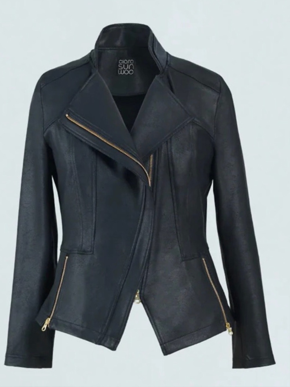 CLARA SUNWOO Liquid Leather Signature Women’s Jacket